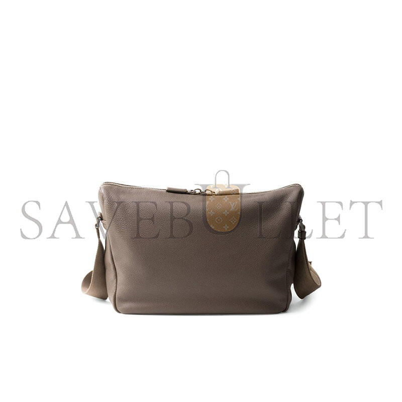 Pra*a medium leather shoulder bag 2vh182 (31.5*25*14cm)